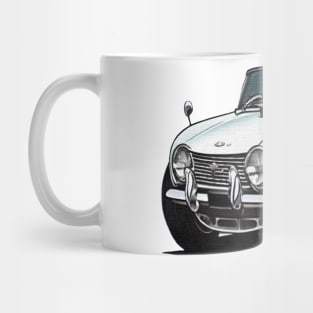 cartoon drawings of triumph tr6 Mug